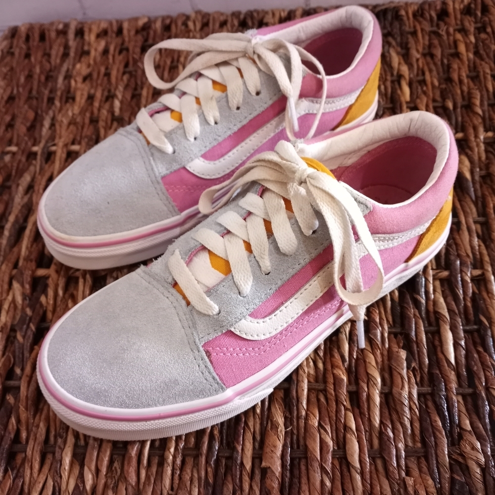 VANS Authentic Multicolor Canvas Girl Skate Shoes